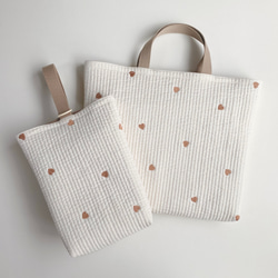 送料無料》ハートヌビ ヌビ キルト キルティング ハート 入園入学 韓国