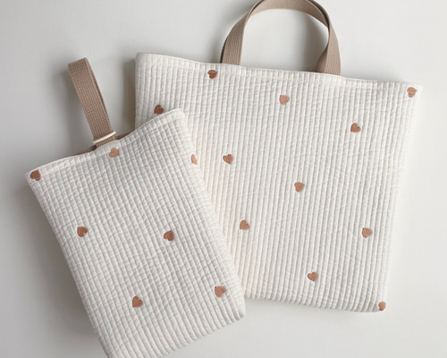 送料無料》ハートヌビ ヌビ キルト キルティング ハート 入園入学 韓国