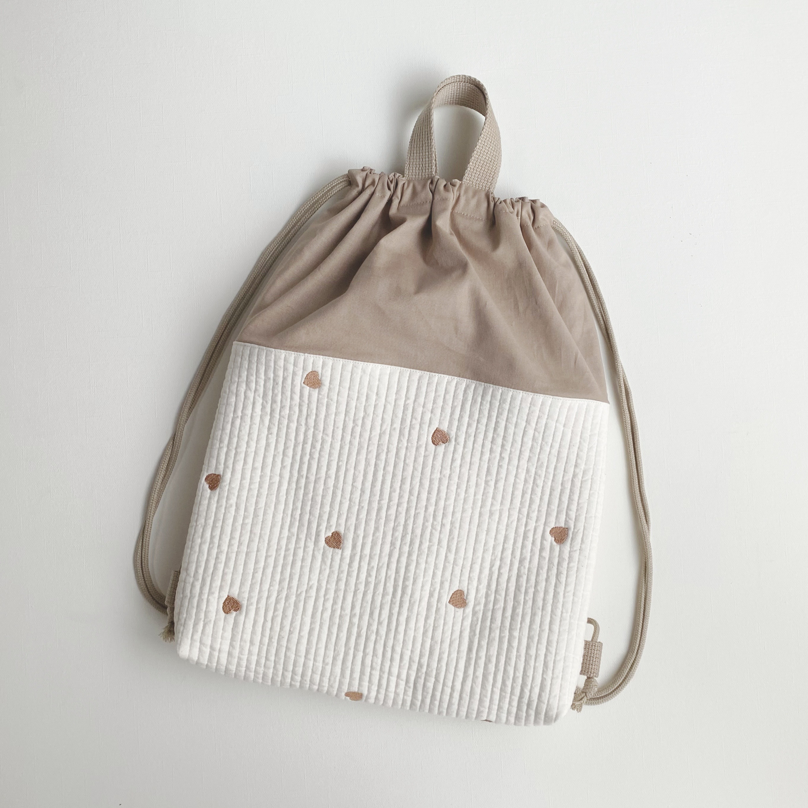 送料無料》 ハートヌビ ハート ヌビ キルト キルティング ナップサック