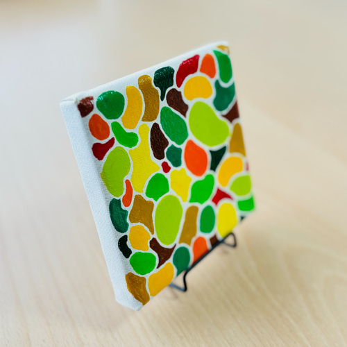 10cm】野菜 キャンバスアート カラフル アクリル絵の具 ※運気アップ