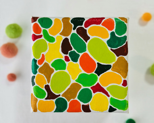 ワオキツネザル アクリル絵の具 キャンバス オリジナル ワオキツネザル アクリル絵の具 キャンバス オリジナル