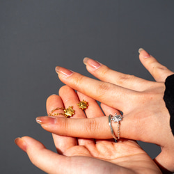 ハートリング❤︎heart chain ring/送料無料 7枚目の画像