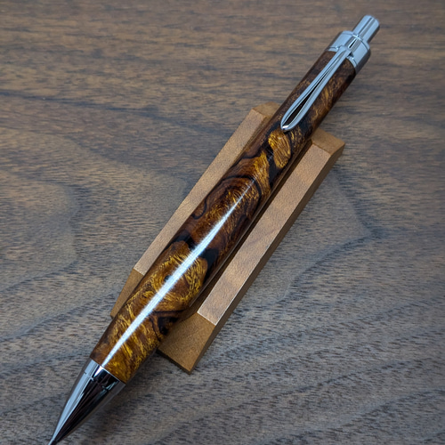 新作】デザートアイアンウッド瘤杢 シャープペンシル No.81 ペン・筆記