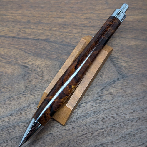 新作】デザートアイアンウッド瘤杢 シャープペンシル No.81 ペン・筆記
