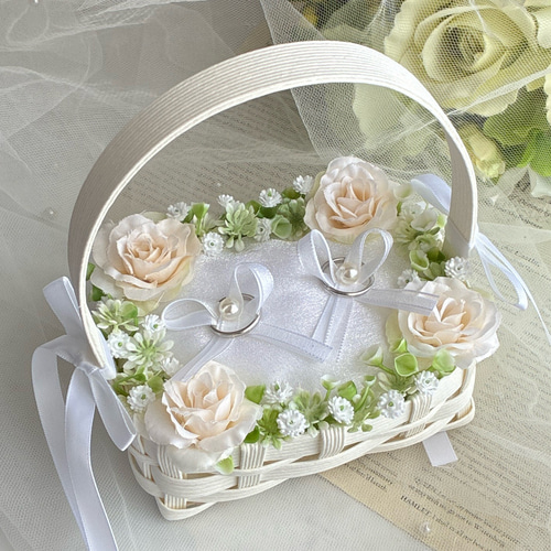 かご バスケット 小•横 エコクラフト リングガール リングピロー カゴ 結婚式 かご バスケット 小•横 エコクラフト リングガール リングピロー カゴ