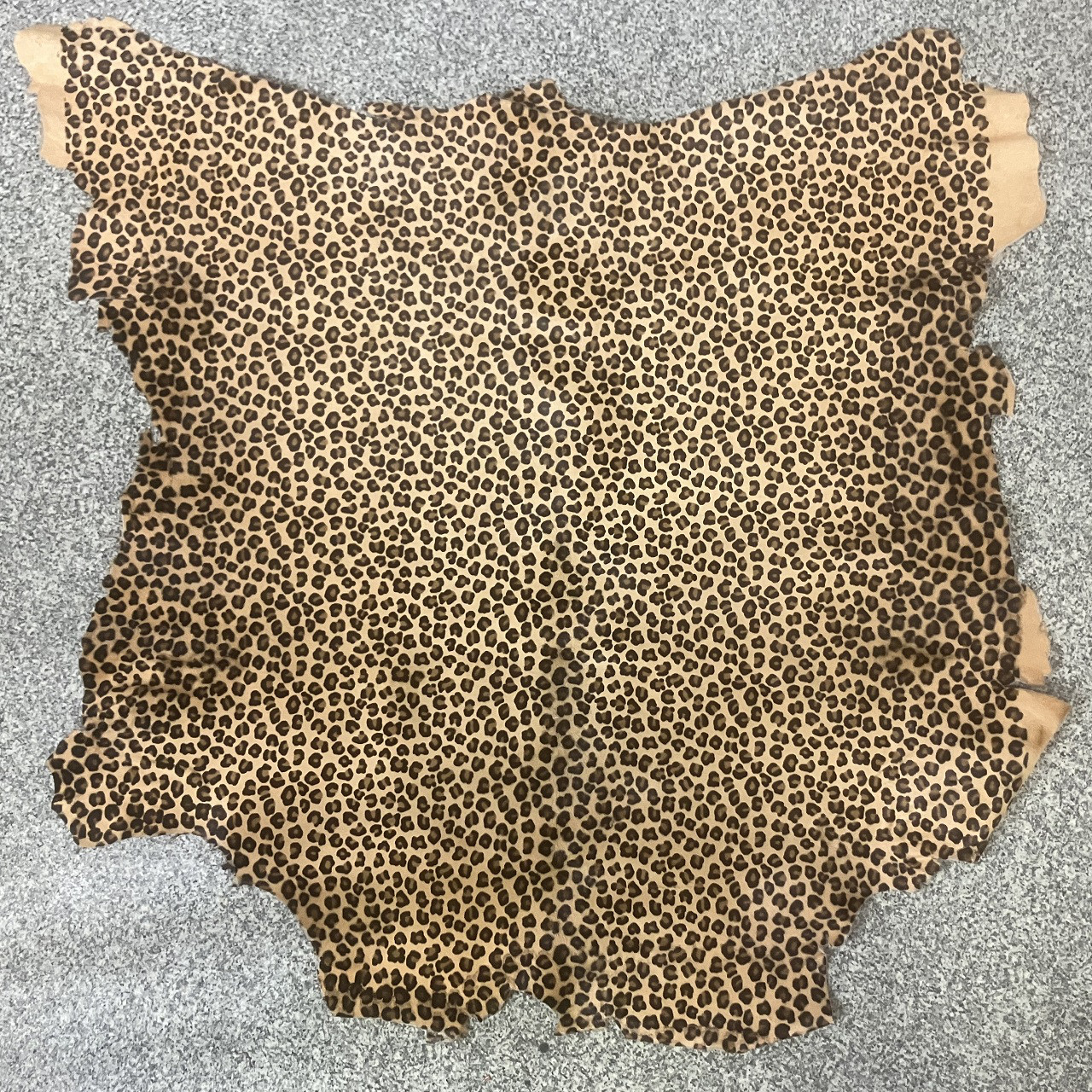 イタリア産 ハラコ レパード小 1枚 在庫処分特別価格