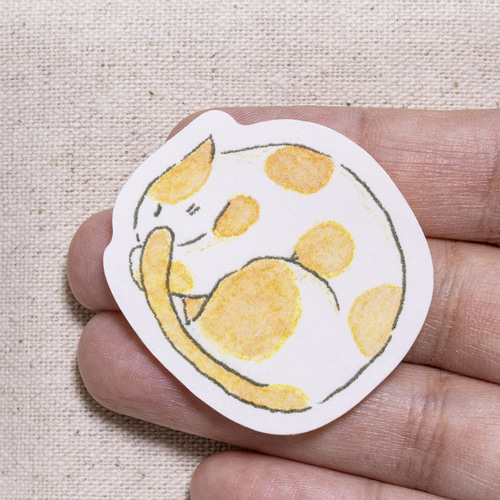 ゆるかわにゃんこ フレークシール 8種類セット / グッズ フレーク