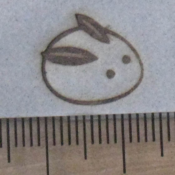 雪うさぎミニ60w焼印電気ごて仕様、電気ごてなしタイプ 3枚目の画像