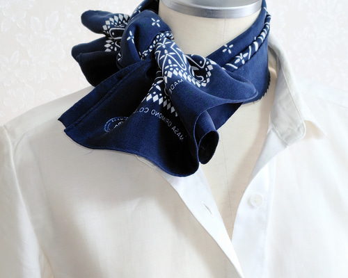 洗濯機でも洗える浜ちりめんシルク100%のスカーフ「2M,38S｣ﾌﾀﾂｷｻﾝｼﾞｭｳ