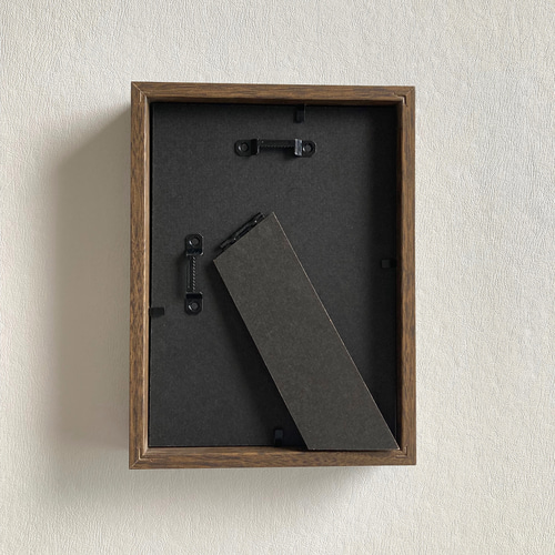 寄り添い雛 シーグラス／天然石／フレームアート／壁掛け／原画