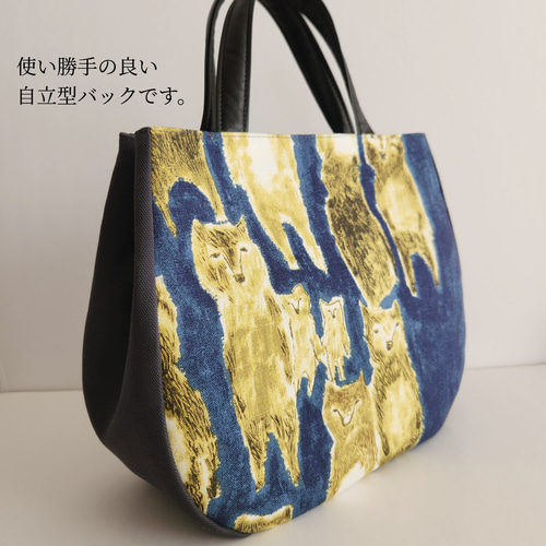 ハンドメイド　大きめトートバッグ　ミナペルホネン alive ミナペルホネン アライブミナ alive 角丸 トートバッグ 布バック 熊
