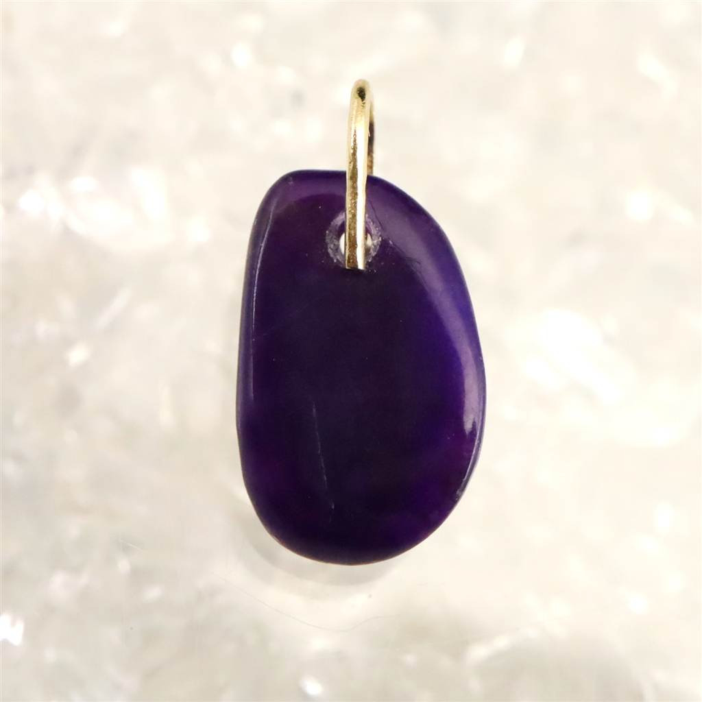 スギライト タンブル ペンダント  K18YG  0.75g #64765