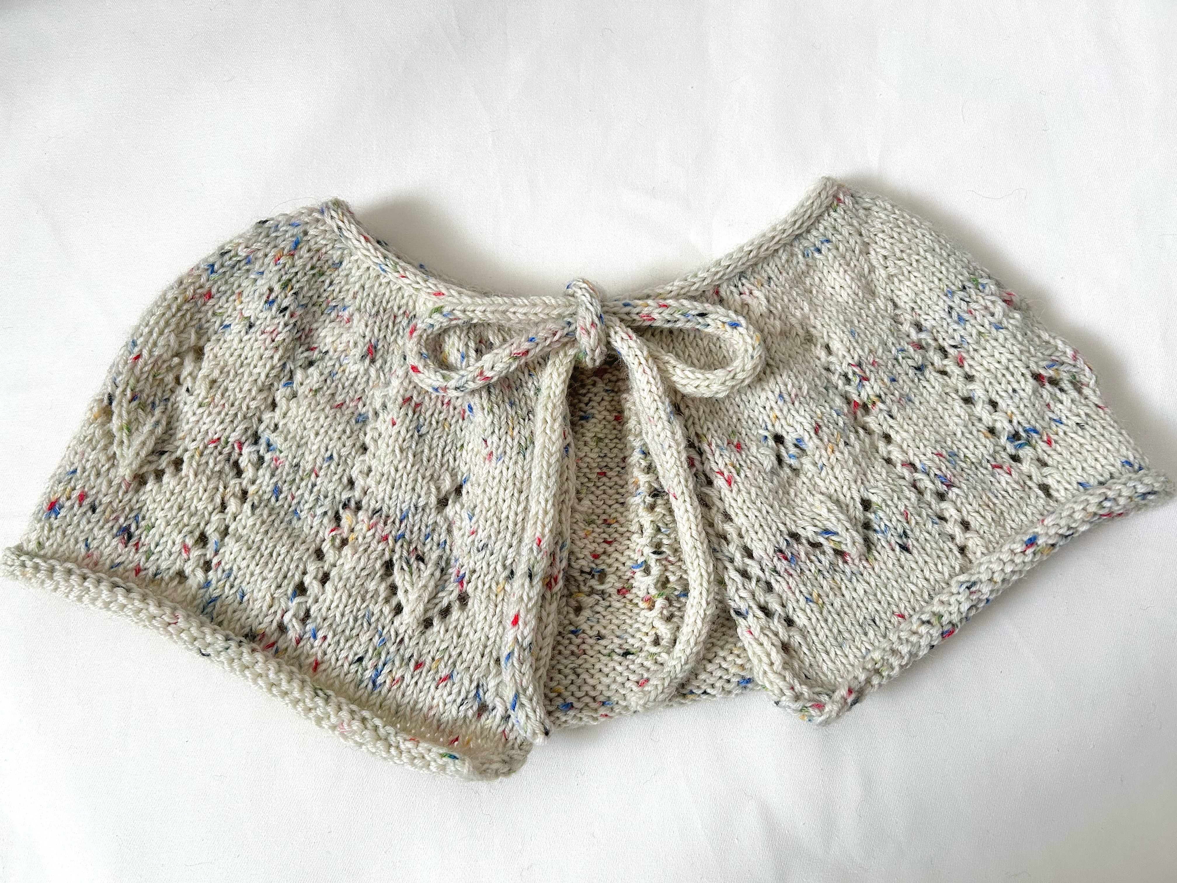 お花の透かし模様付け襟