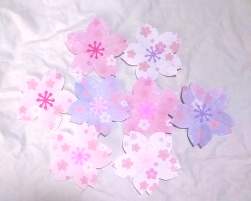 【紙の整理】折り紙ハンドメイド　春壁面　100枚程　花　ケーキ　おまとめ売却済 036b77e4a7d6310d1274f330885bc0