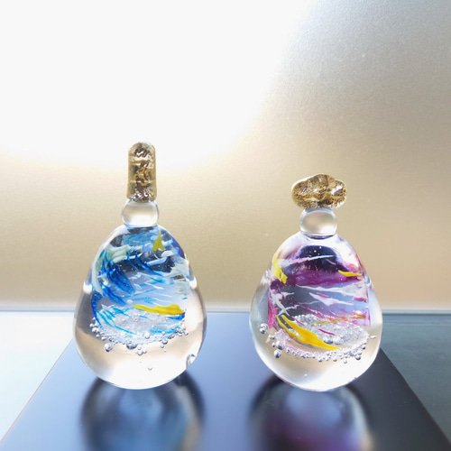 ガラス工房るん　雛人形　お雛様　花器　一輪挿し おひなさま 一輪挿し・花瓶・花器 甲山ガラス工房 通販 18871899