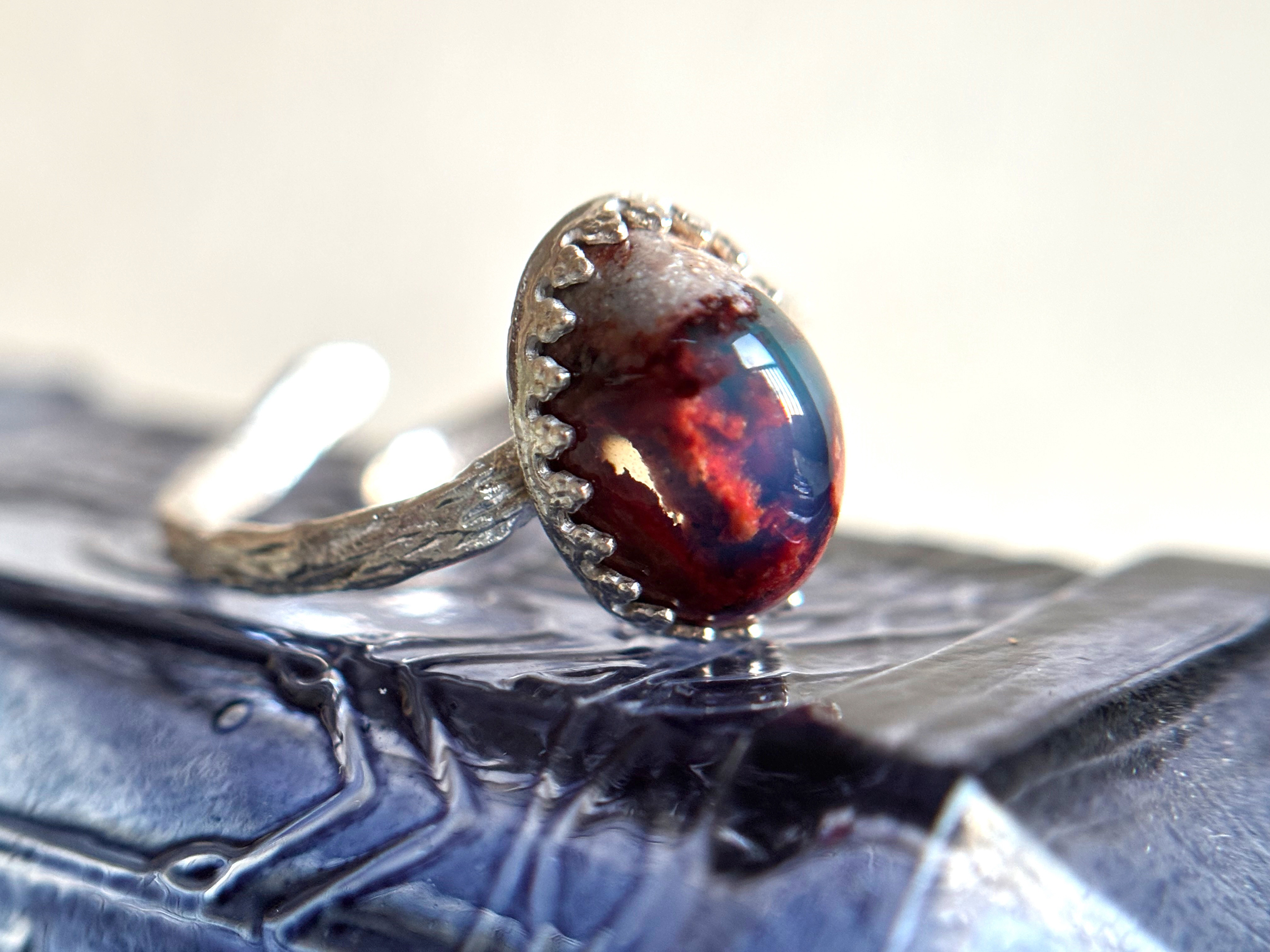 カンテラオパール&シルバーリング