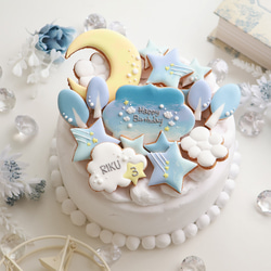 流れ星　【アイシングクッキー】　空　朝焼け　誕生日　おしゃれ　人気　オーダー　通販 6枚目の画像