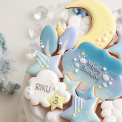 流れ星　【アイシングクッキー】　空　朝焼け　誕生日　おしゃれ　人気　オーダー　通販 7枚目の画像
