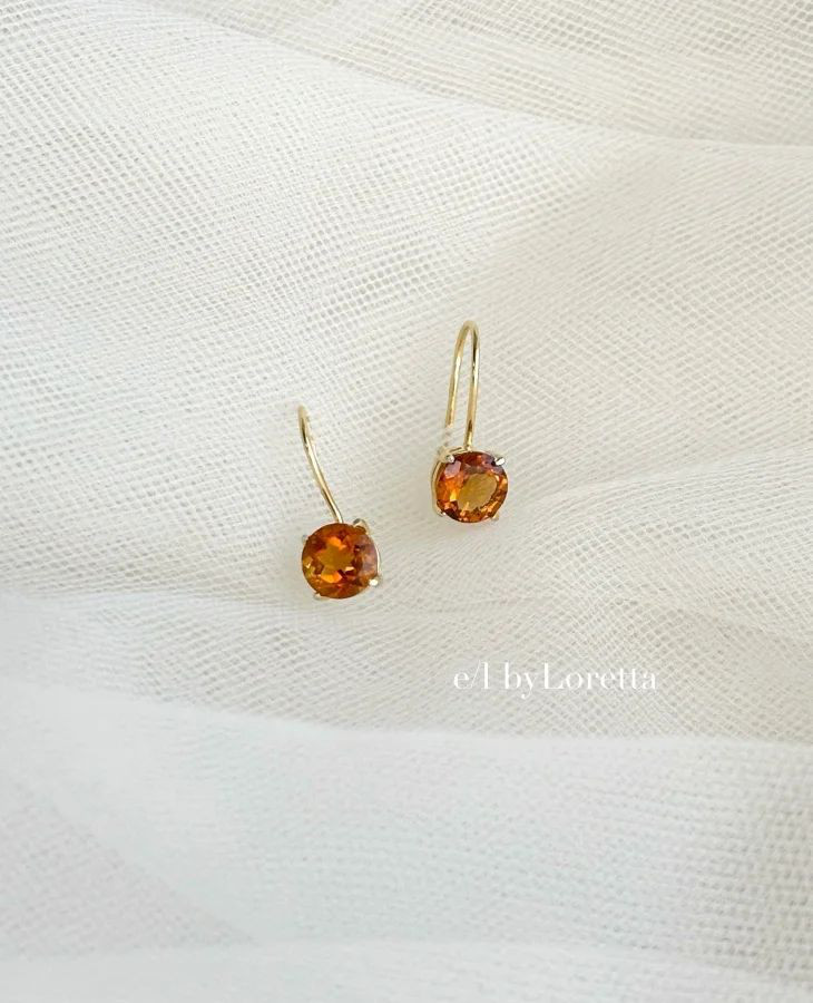 マデイラシトリン petit pierce/earring　ピアス　イヤリング