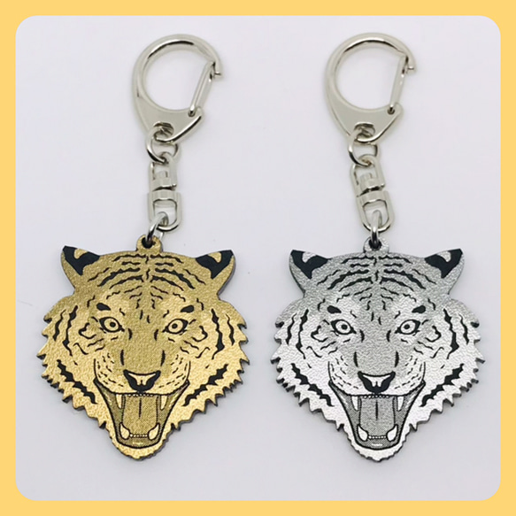 HERMES エルメス アニマルキーホルダー タイガー 虎 とら カーフ 楽天