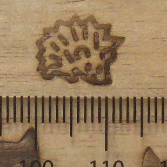 ハリネズミ焼印ミニ　直火式 2枚目の画像