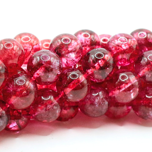 AG-Beads-263 天然石 ビーズ 連材 染色水晶 ターマリンクォーツ