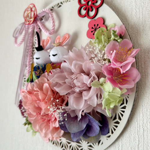 ひな祭り壁飾り✿桃の節句 壁掛けアレンジ✿ ギフト♡春