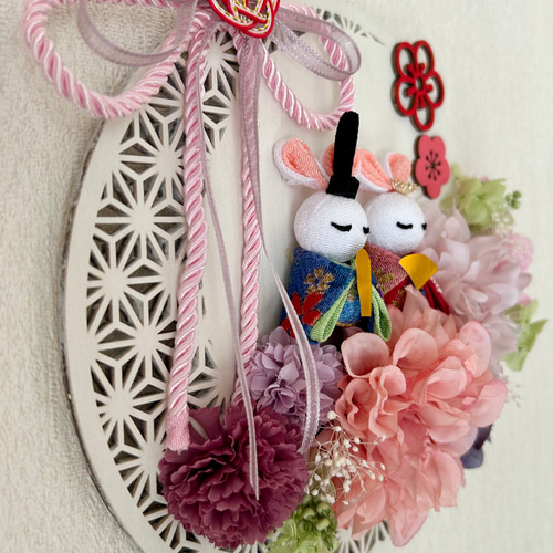 ひな祭り壁飾り✿桃の節句 壁掛けアレンジ✿ ギフト♡春