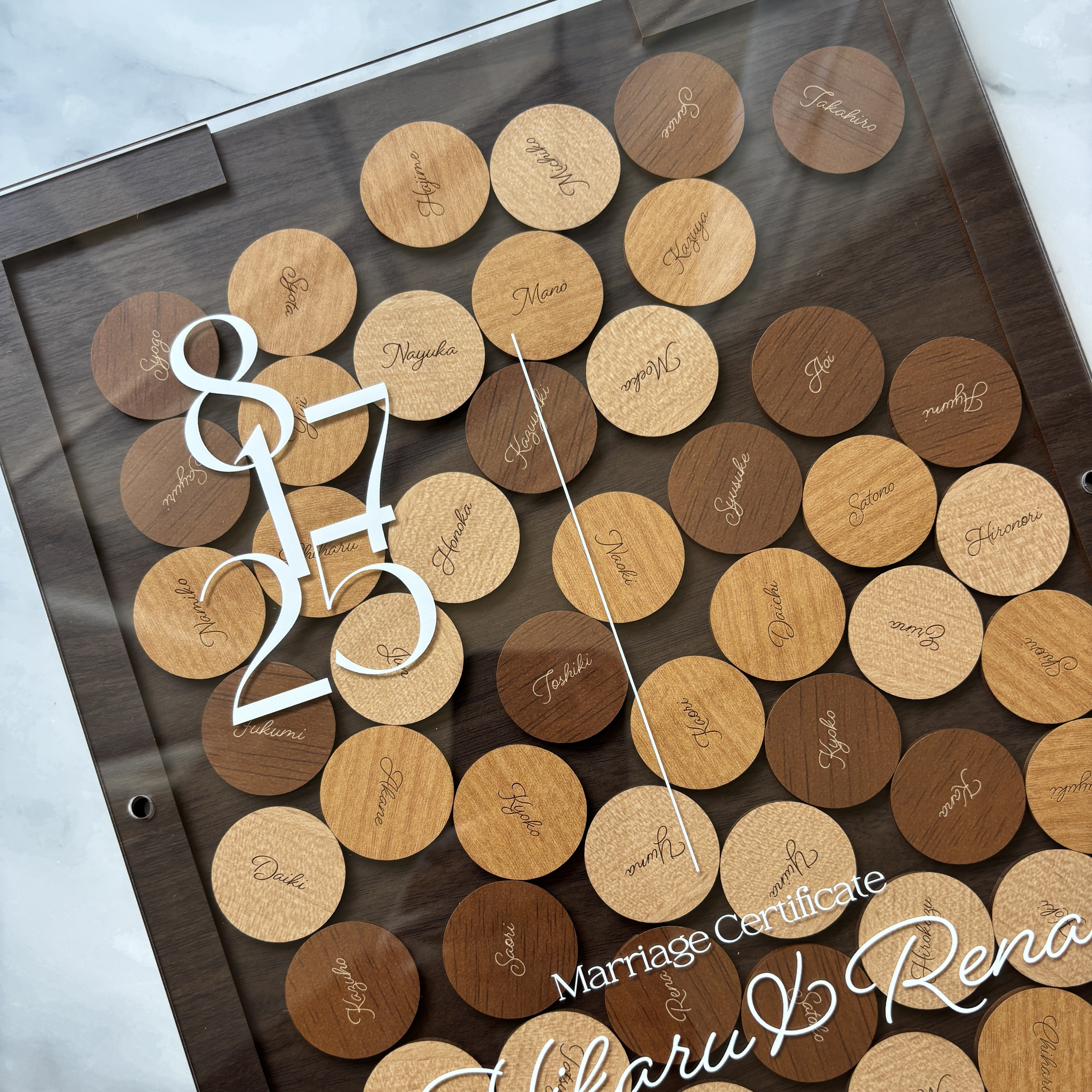 木製　ウェディングドロップス