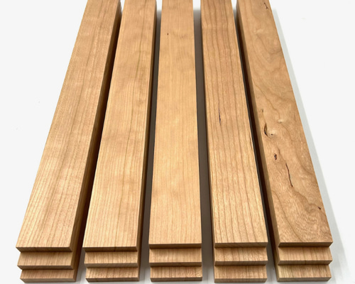 ブラックチェリー薄板 【厚み約11mm×幅約45mm×長さ約400mm】【15枚入り