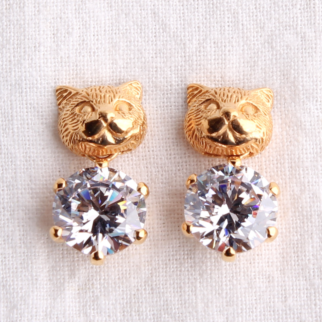 「goblin cat」ピアス、clear