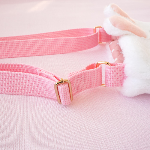 桜うさぎのぬいぐるみショルダーバッグ・キッズポシェット