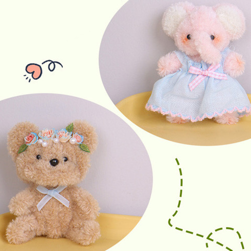 ワイヤー モールアート 人形 ドール クラフト ぬいぐるみマスコット