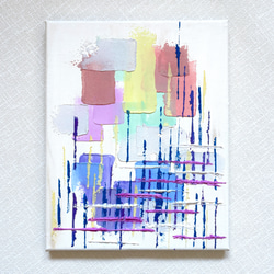 満月からの天使の梯子 テクスチャーアート 絵画 yuko_flor_art
