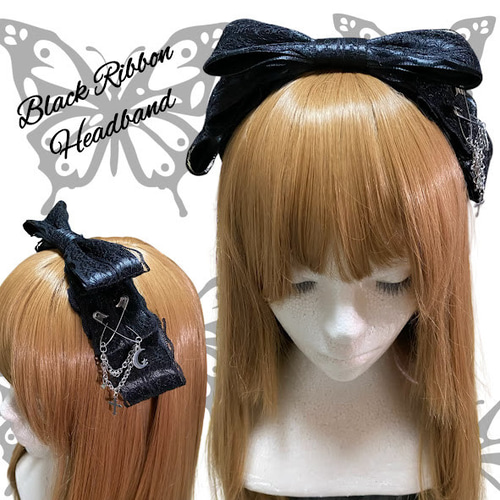 リボン 地雷 地雷系 原宿 系 カチューシャ ヘアアクセサリー ヘア