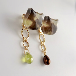 バレンタインショコラな猫ちゃん 2wayイヤリング/ピアス　【選べる5色】 9枚目の画像