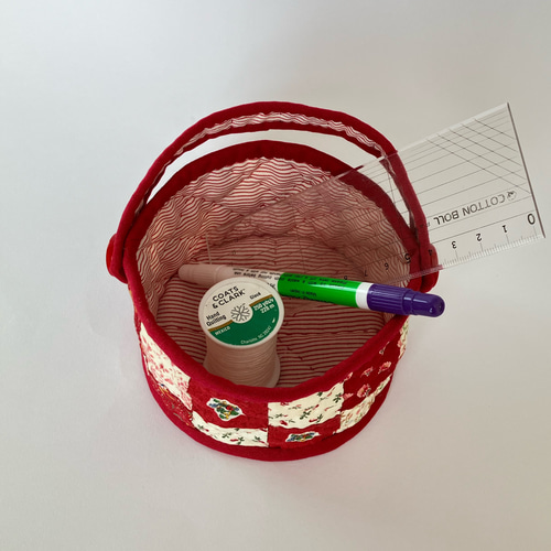 パッチワークキルトの小物入れ その他インテリア雑貨 キミクマ