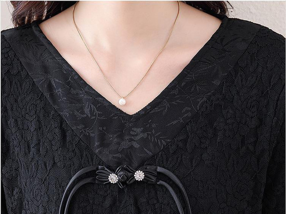 大きいサイズ トップス　チュニック　レディース 秋冬　春 新品 長袖 8枚目の画像