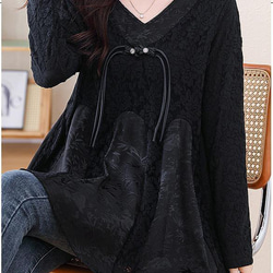 大きいサイズ トップス　チュニック　レディース 秋冬　春 新品 長袖 6枚目の画像