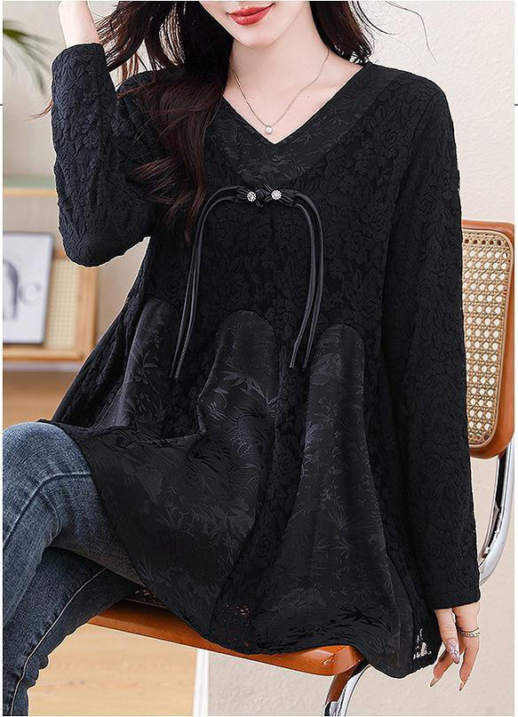 大きいサイズ トップス　チュニック　レディース 秋冬　春 新品 長袖 6枚目の画像