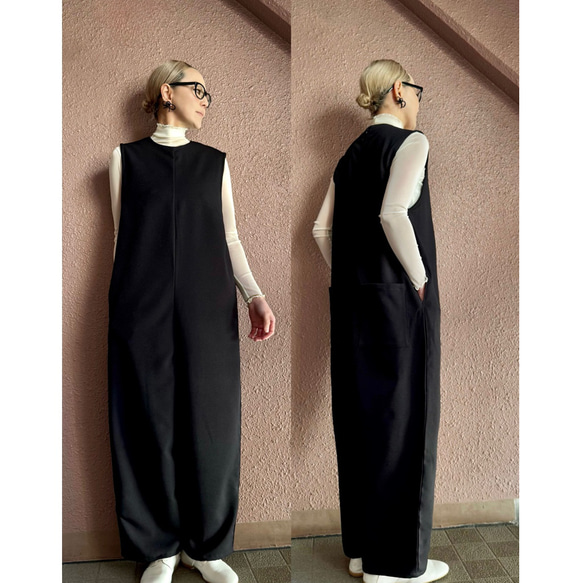 3色あり❤️M＆L❤️型崩れしにくい高収縮のメローシアートップス❤️大人モード❤️BLACK &IVORY＆BEIGE 9枚目の画像