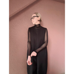 3色あり❤️M＆L❤️型崩れしにくい高収縮のメローシアートップス❤️大人モード❤️BLACK &IVORY＆BEIGE 10枚目の画像