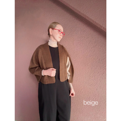 3色あり❤️M＆L❤️型崩れしにくい高収縮のメローシアートップス❤️大人モード❤️BLACK &IVORY＆BEIGE 15枚目の画像