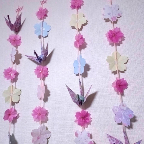 ③ 吊るし飾り（大） ひな祭り お雛様 桃の節句 壁飾り 紫 吊るし飾り