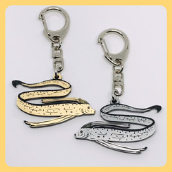リュウグウノツカイ キーホルダー アクセサリー 深海魚 両面加工