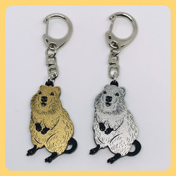 専用　ハンドメイド　刺繍　デグー　ストラップ　ミニバッグキーホルダー付き デグー キーホルダー アクセサリー 小動物 両面加工