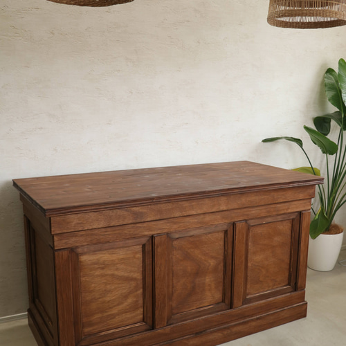 折畳みアンティークカウンター 折りたたみテーブル レジ台