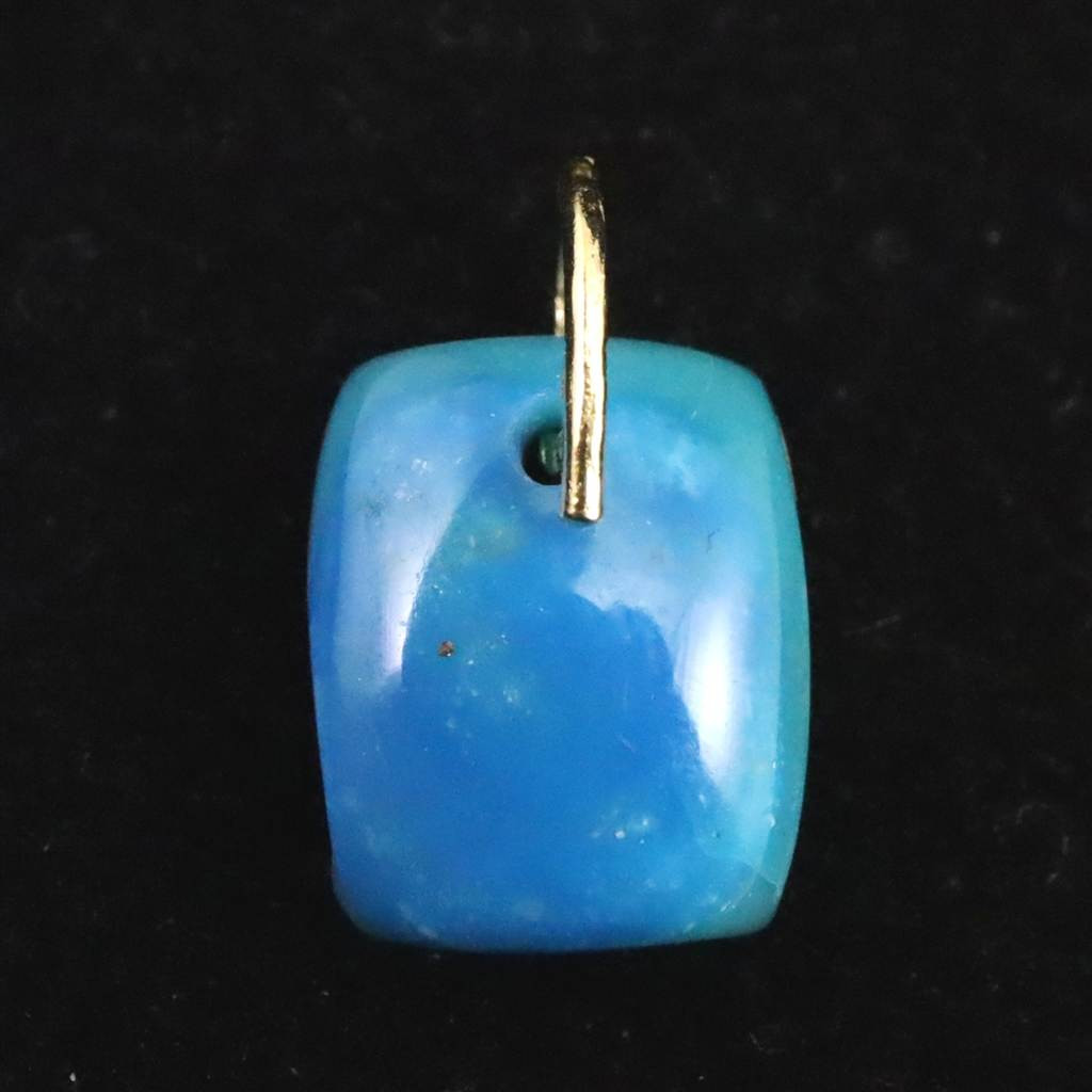 ブルーオパール タンブル  ペンダント K18YG 0.64g #17642