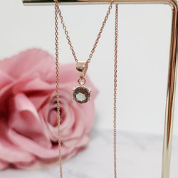 She is mono シルバー　クロス　ネックレス　スモーキークォーツ She is mono シルバー クロス ネックレス スモーキークォーツ