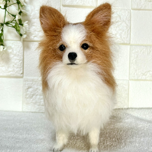 ☆羊毛フェルト☆【オーダーメイド】☆ハンドメイド☆リアル☆パピヨン